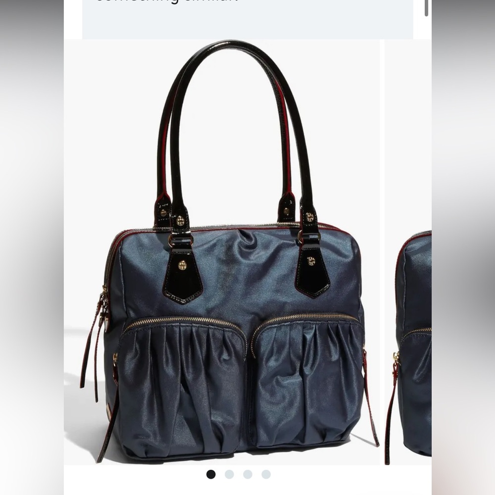 Gorgeous “Gunmetal” MZ Wallace Jane shoulder bag in EUC.